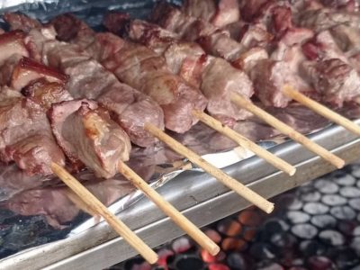 churrasquinho meat skewer brazil